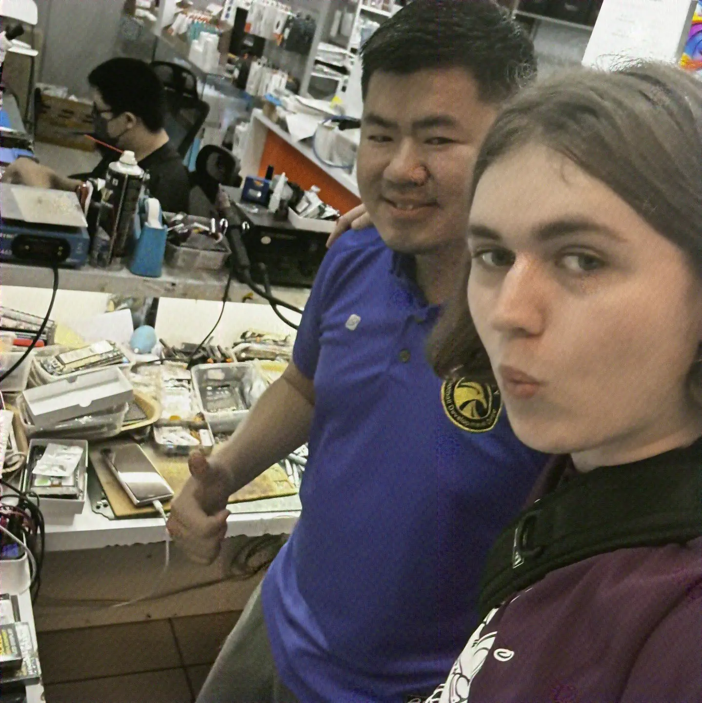 me next to the repair man GOAT